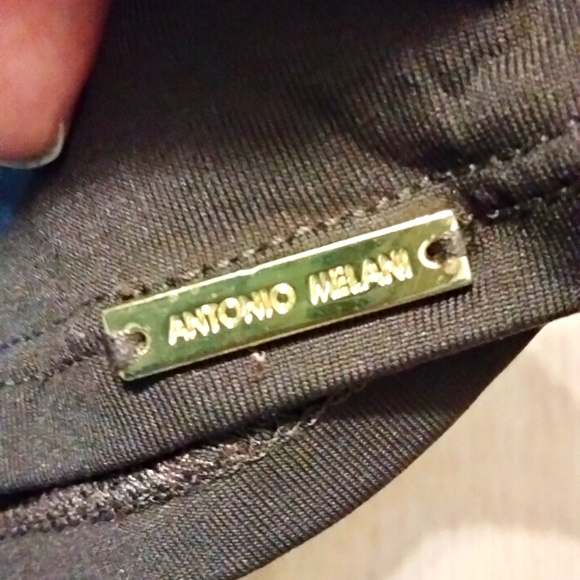 Antonio Milani leopard print two piece swimsuit with brass loops - Picture 3 of 7